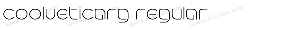 coolveticarg regular字体转换